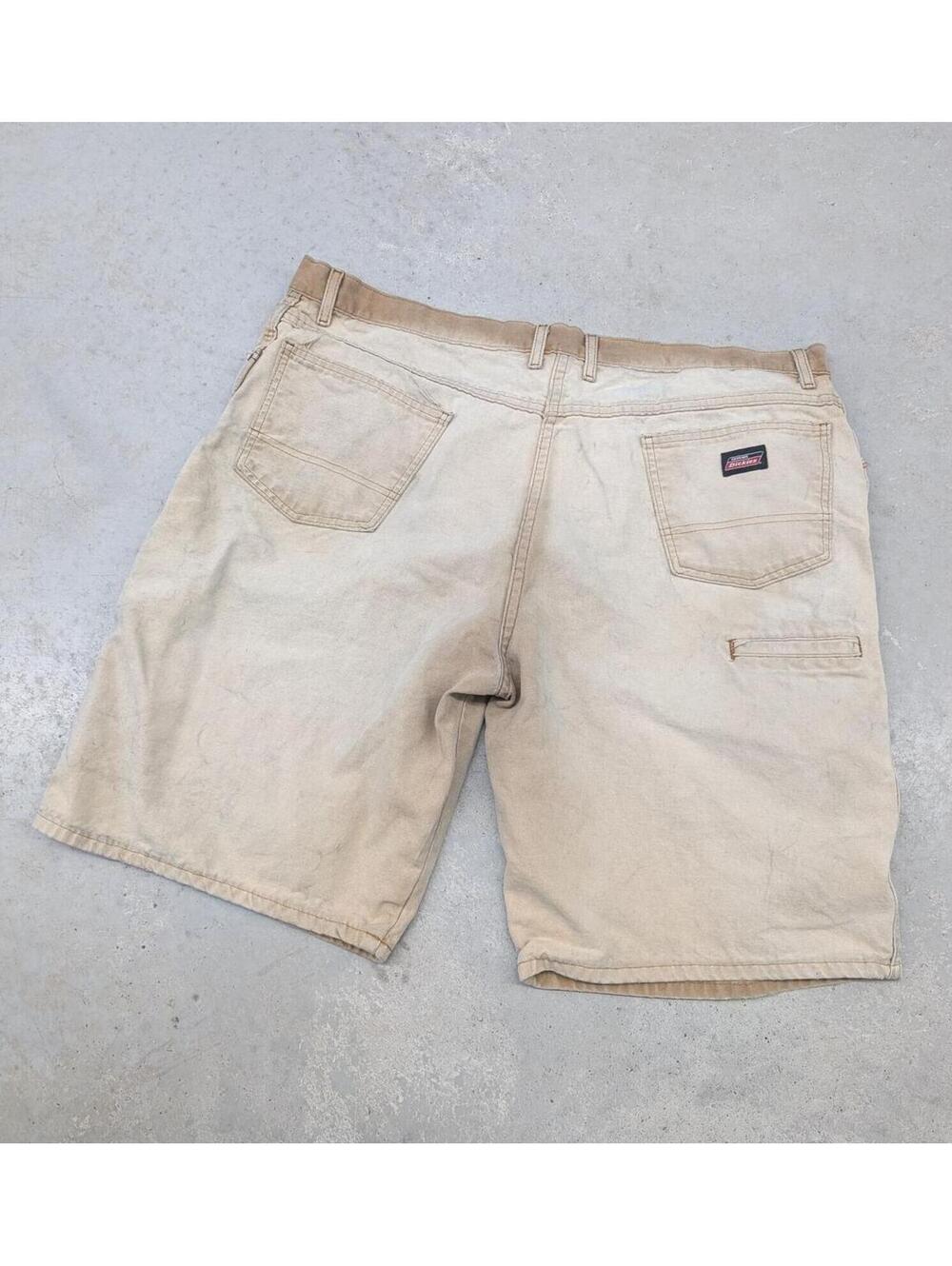 Vintage Y2K Dickies Fully Faded Brown Canvas Shorts